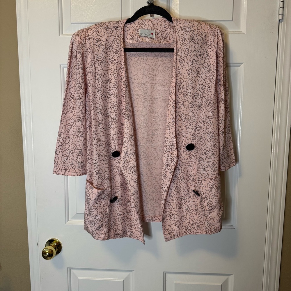 Vintage ILGWU Pink Lightweight Blazer Medium